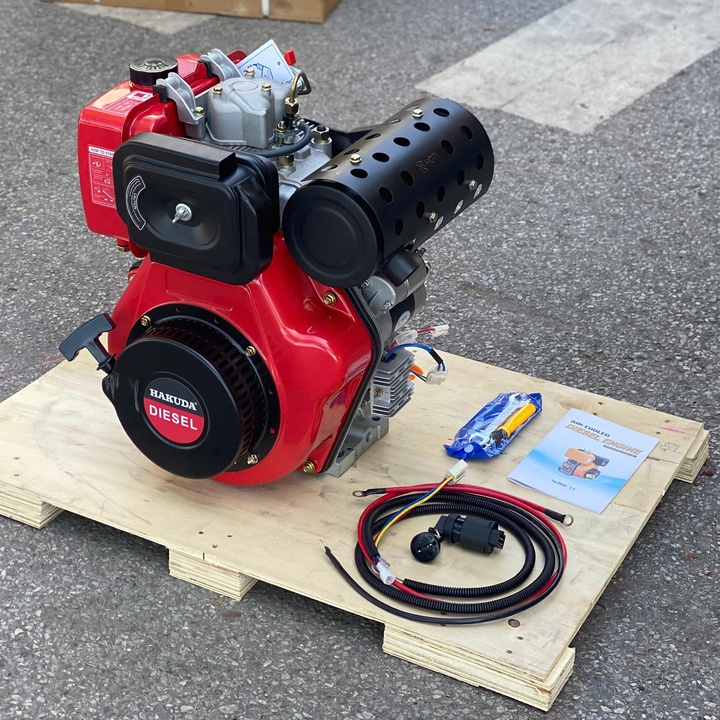 Động Cơ Dầu Hakuda 11.6HP HKD192FE Có Đề