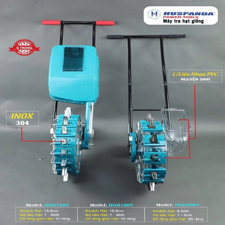 Máy Gieo Hạt Tra Hạt 20 Mỏ HGH200T HUSPANDA