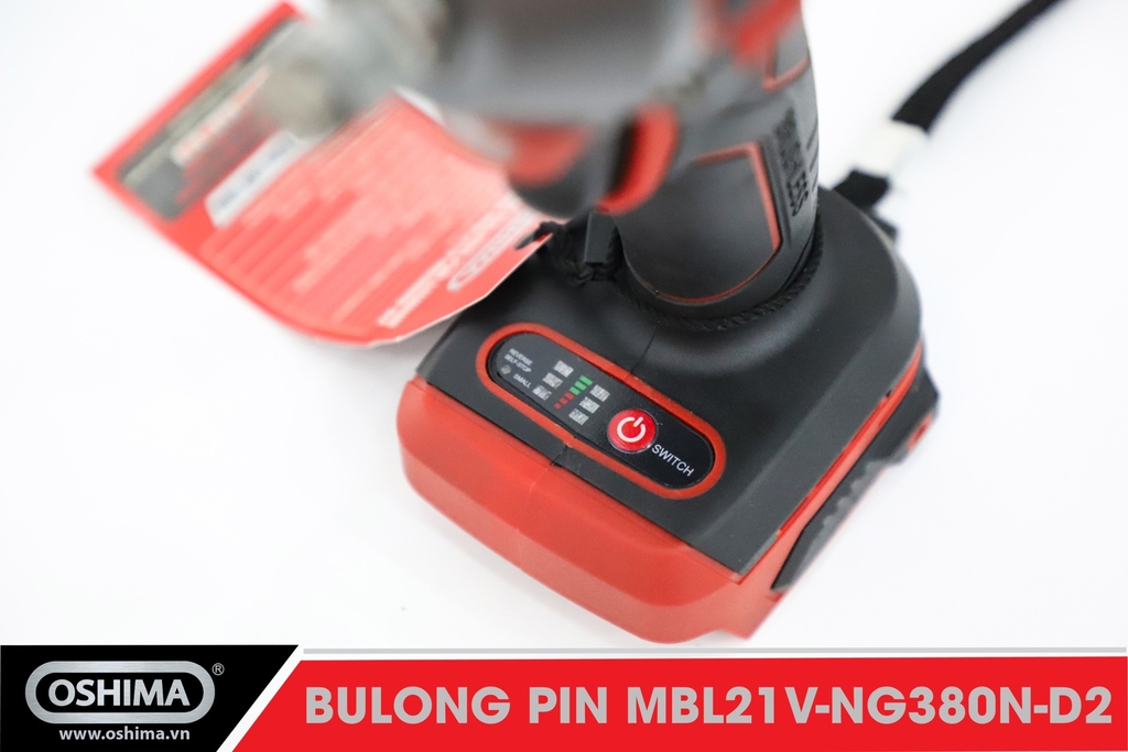 Máy Mở Bu Lông Pin Lithium Oshima MBL21V-NG380N-D2