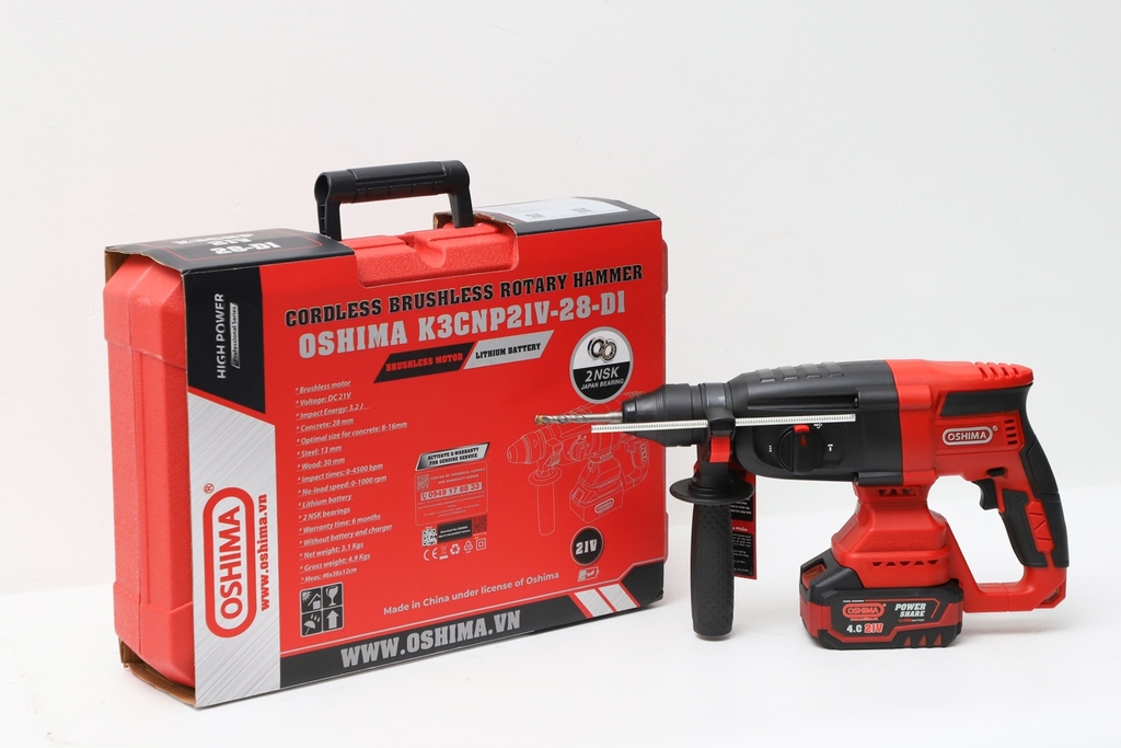 Máy Khoan 3CN Pin Lithium Oshima K3CNP21V-28-D1