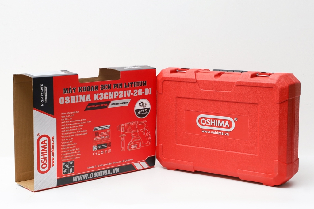 Máy Khoan 3CN Pin Lithium Oshima K3CNP21V-26-D1