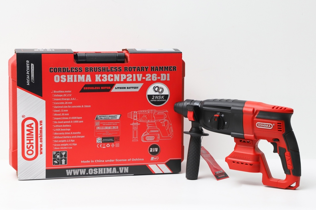Máy Khoan 3CN Pin Lithium Oshima K3CNP21V-26-D1