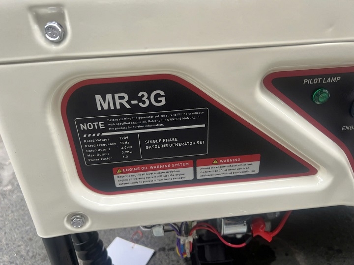 Máy Phát Điện Chạy Xăng 3Kw Marusaki MR-3G