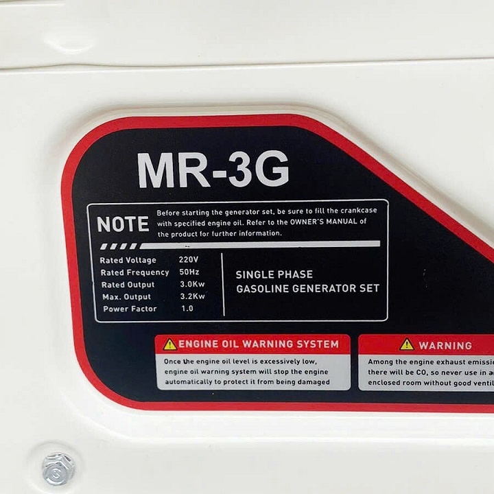 Máy Phát Điện Chạy Xăng 3Kw Marusaki MR-3G