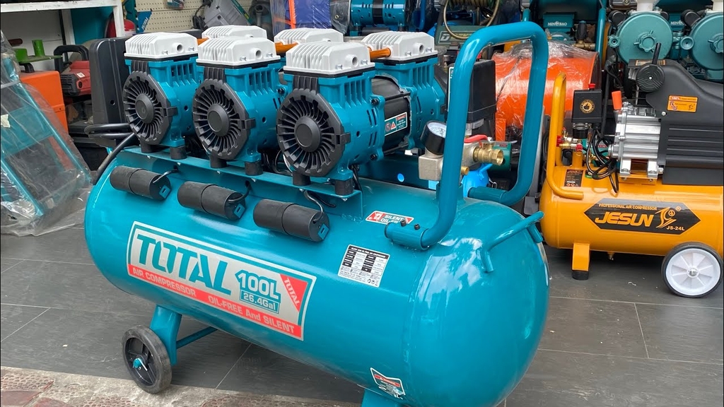 Máy Nén Khí Không Dầu Total 3x1200W 100L TCS3361008T