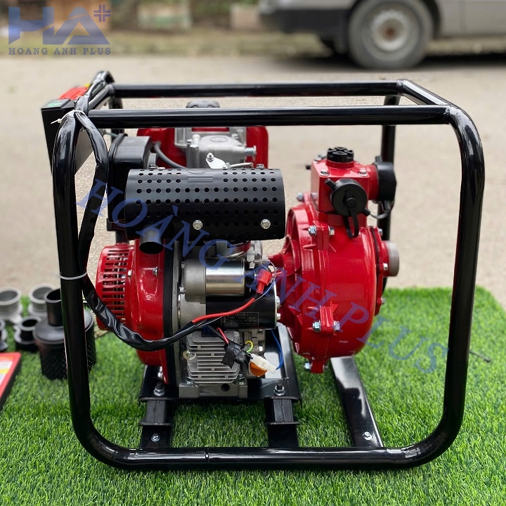Máy Bơm Nước Chạy Dầu Cứu Hoả Hakuda 6.5HP HKD50MBE Đề