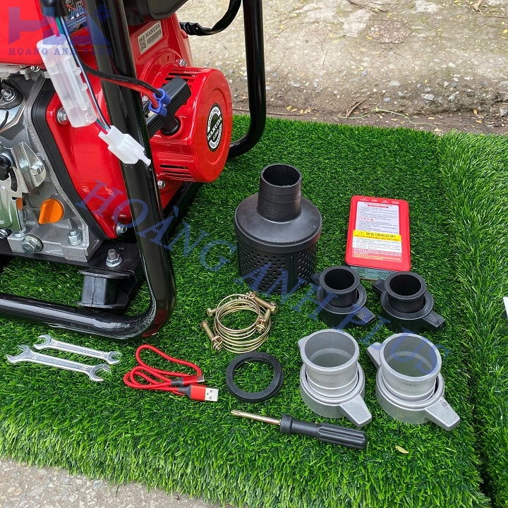 Máy Bơm Nước Chạy Dầu Cứu Hoả Hakuda 6.5HP HKD50MBE Đề