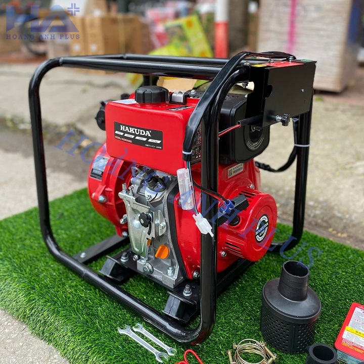 Máy Bơm Nước Chạy Dầu Cứu Hoả Hakuda 6.5HP HKD50MBE Đề