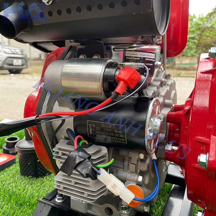 Máy Bơm Nước Chạy Dầu Cứu Hoả Hakuda 6.5HP HKD50MBE Đề