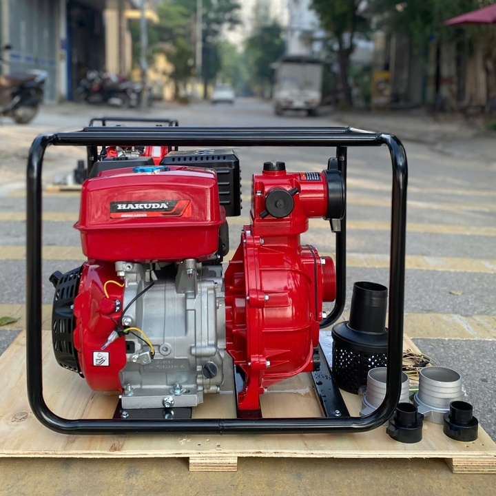 Máy Bơm Nước Chạy Xăng Cao Áp 16HP Hakuda MBNCA80XN