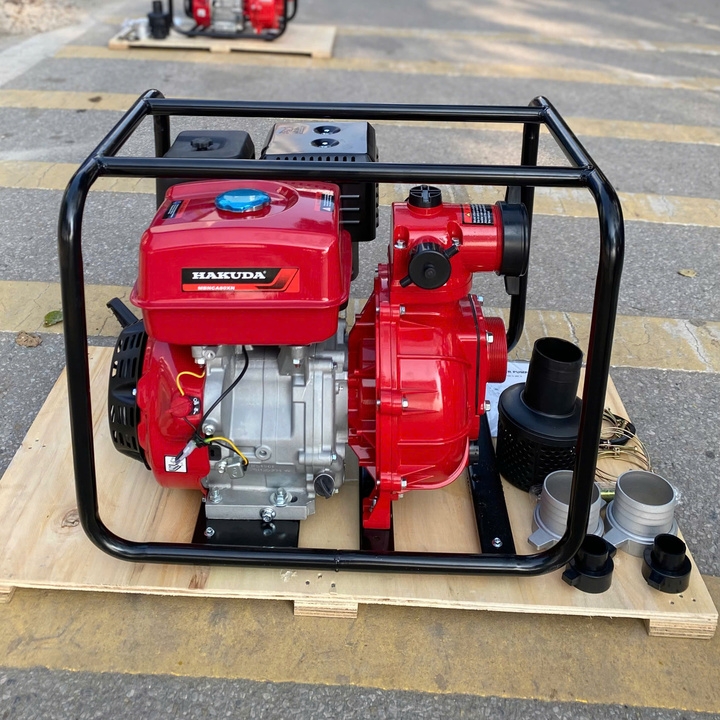 Máy Bơm Nước Chạy Xăng Cứu Hỏa 16HP Hakuda MBNCA80XN