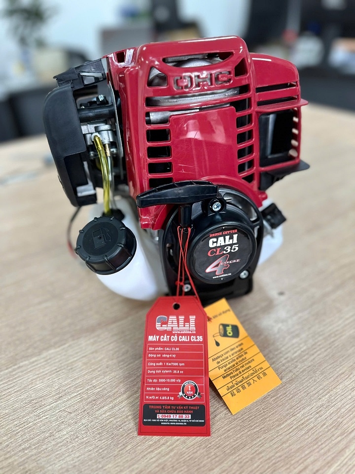 Máy Cắt Cỏ 4 Thì 1KW Cali CL35 Đỏ