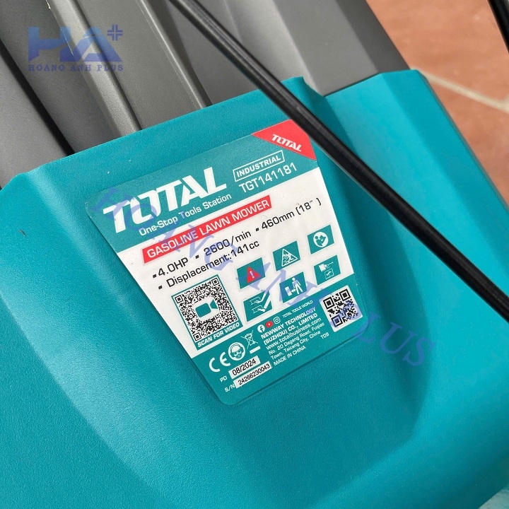Máy Cắt Cỏ Đẩy Tay Total Chạy Xăng 4HP TGT141181