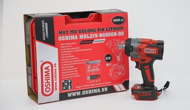 Máy Mở Bu Lông Pin Lithium Oshima MBL21V-NG750N-D2