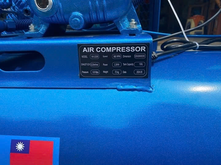 Máy Nén Khí Dây Đai 3HP Puma 130L V-0.25/8