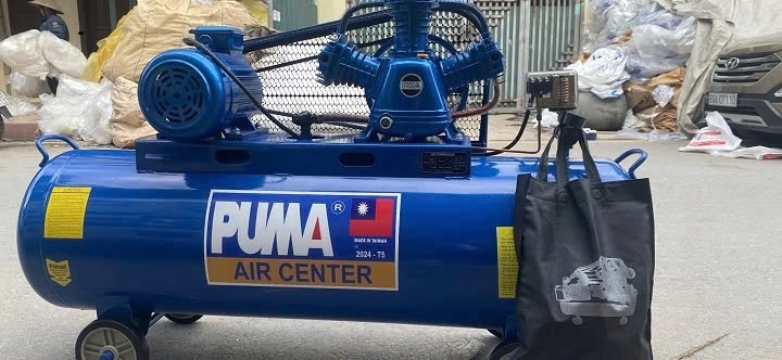 Máy Nén Khí Dây Đai 4HP Puma 200L 3 Pha