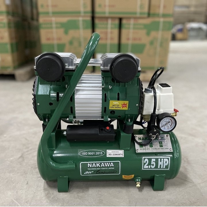 Máy Nén Khí Không Dầu Nakawa 2.5HP 12L NK 25-12
