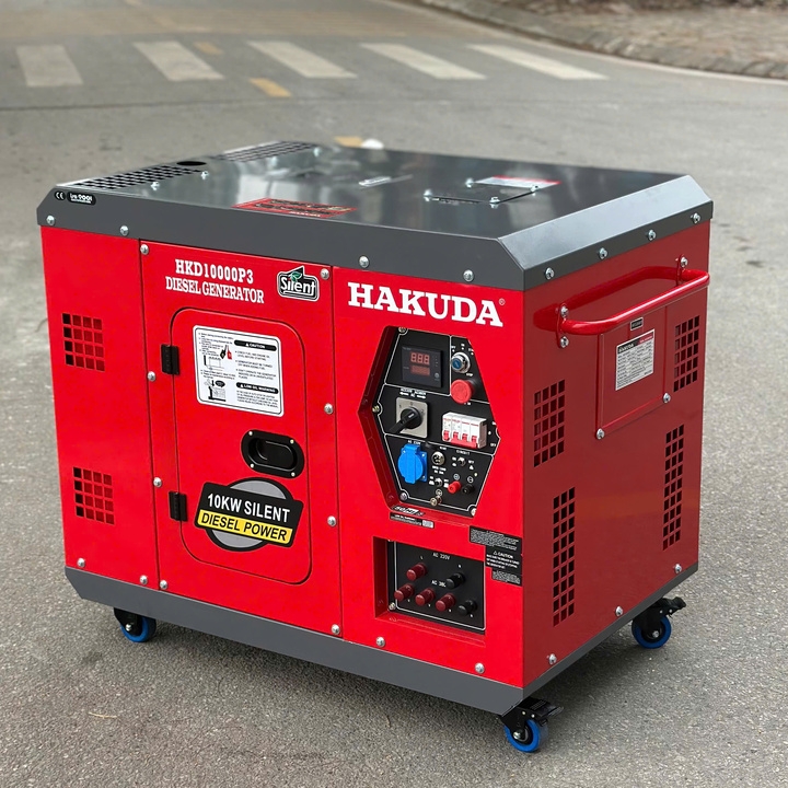 Máy Phát Điện Chạy Dầu Hakuda 10KW 3 Pha HKD10000P3