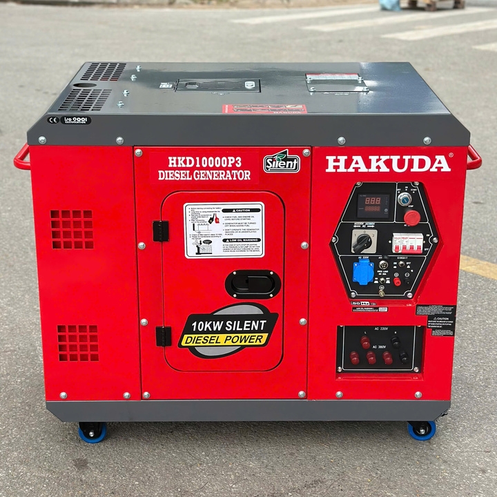 Máy Phát Điện Chạy Dầu Hakuda 10KW 3 Pha HKD10000P3