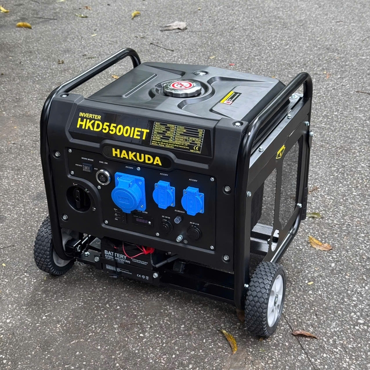 Máy Phát Điện Chạy Xăng 5KW Inverter Hakuda HKD5500IET