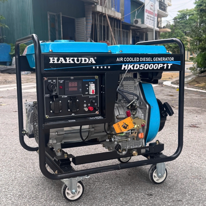 Máy Phát Điện Chạy Dầu 5KW Hakuda HKD5000P1T