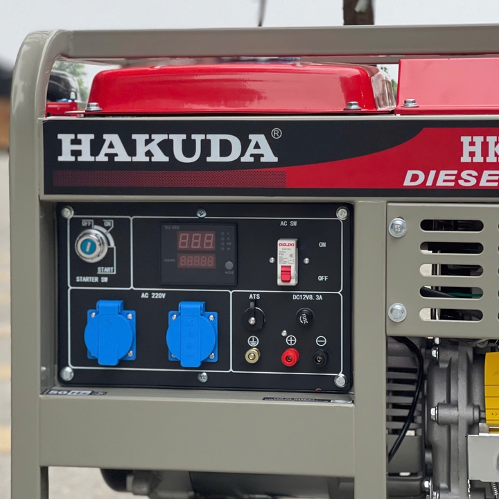 Máy Phát Điện 7KW Chạy Dầu Hakuda HKD7000P1T