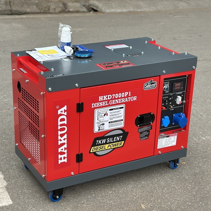 Máy Phát Điện Dầu 7Kw Hakuda HKD7000P1 1Pha