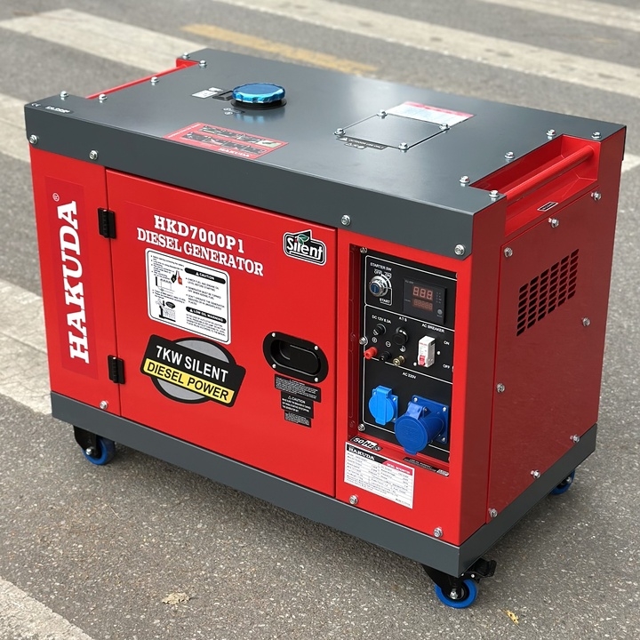 Máy Phát Điện 7Kw Dầu Hakuda HKD7000P1
