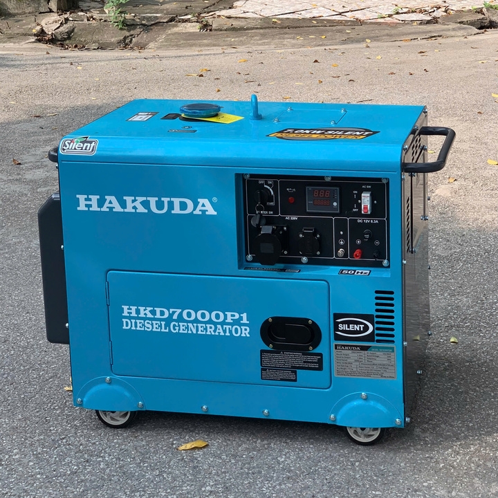 Máy Phát Điện Dầu 7Kw Hakuda HKD7000P1 1Pha