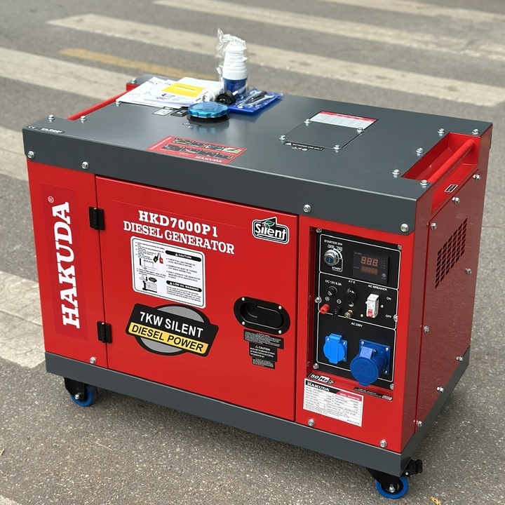 Máy Phát Điện Dầu 7Kw Hakuda HKD7000P1 1Pha