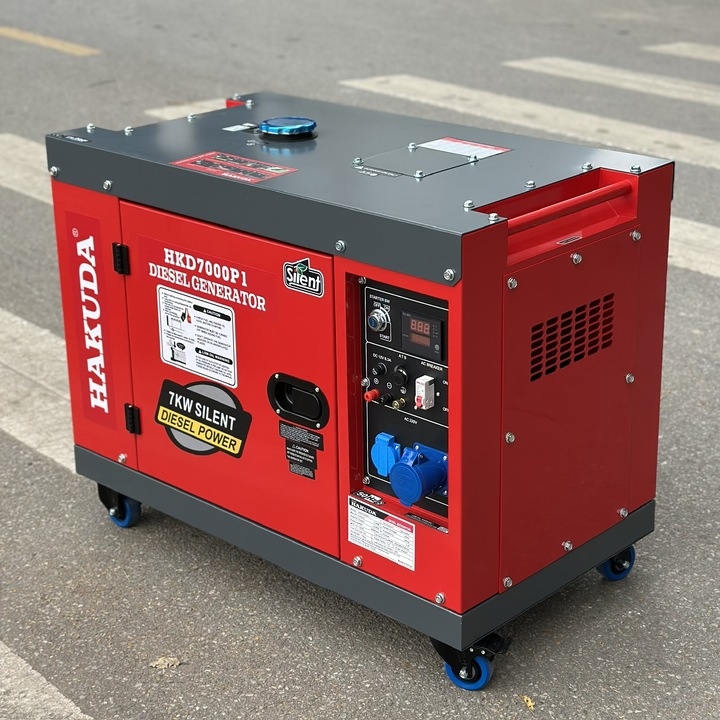 Máy Phát Điện Dầu 7Kw Hakuda HKD7000P1 1Pha