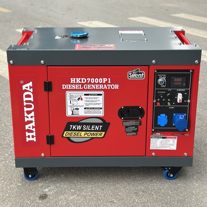 Máy Phát Điện 7Kw Dầu Hakuda HKD7000P1