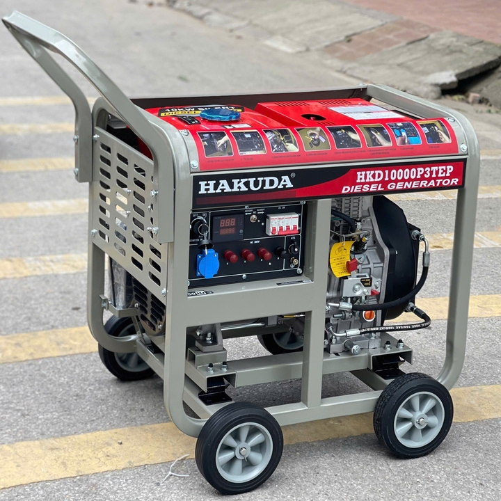 Máy Phát Điện Chạy Dầu 10KW Hakuda HKD10000P3TEP 3 Pha
