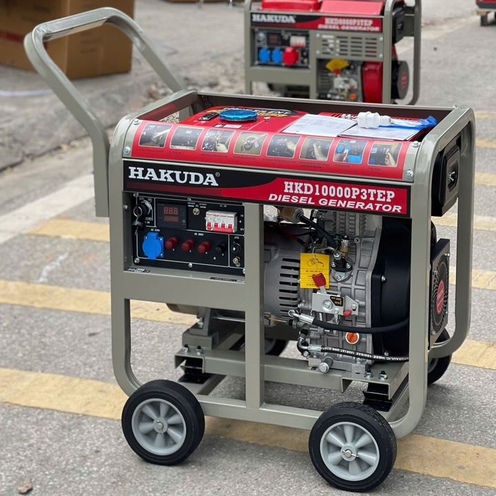 Máy Phát Điện Chạy Dầu 10KW Hakuda HKD10000P3TEP 3 Pha