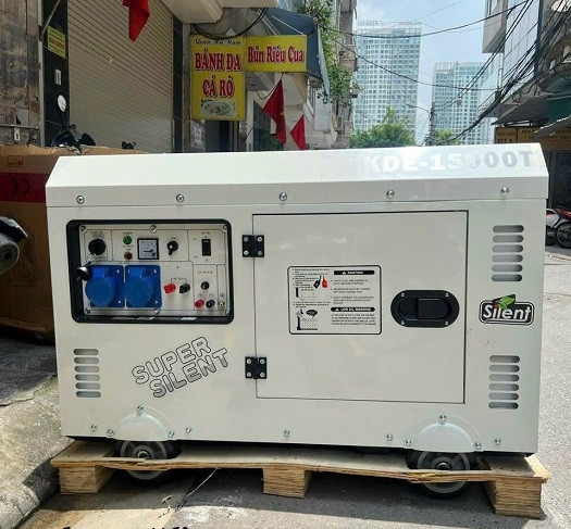 Máy Phát Điện Chạy Dầu 10Kw KDE-15000T Chống Ồn