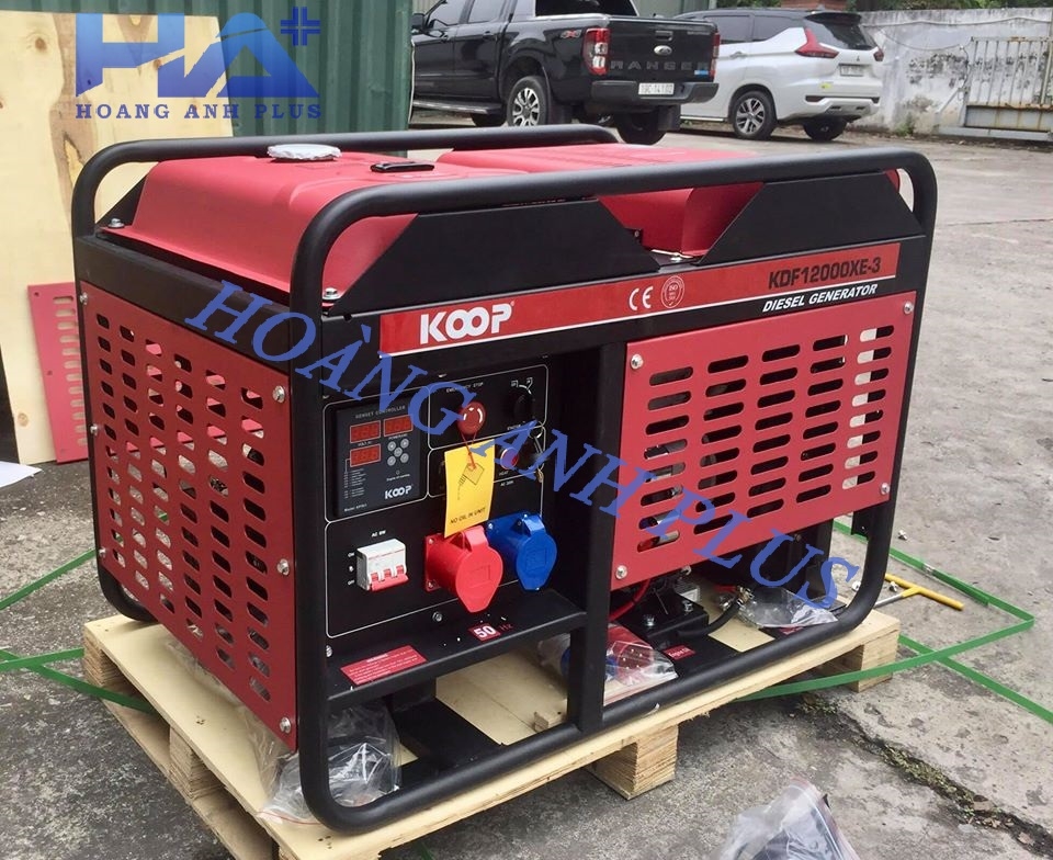 Máy Phát Điện Chạy Dầu 12Kva Koop KDF12000XE 3 Pha