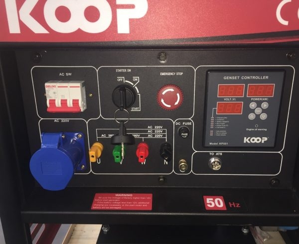 Máy Phát Điện Chạy Dầu Koop 12Kw(15Kva) KDF16000XE 3 Pha