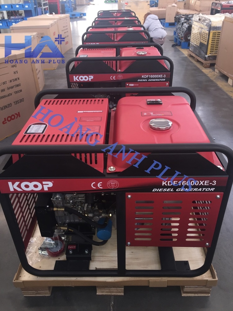 Máy Phát Điện Chạy Dầu Koop 12Kw(15Kva) KDF16000XE 3 Pha