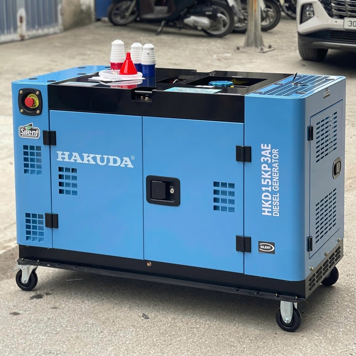 Máy Phát Điện 15KW Chạy Dầu Hakuda HKD15KP3AE Siêu Êm