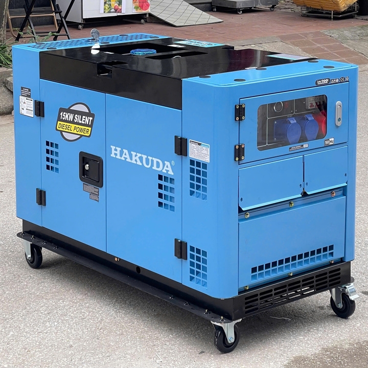 Máy Phát Điện 15KW Chạy Dầu Hakuda HKD15KP3AE Siêu Cách Âm