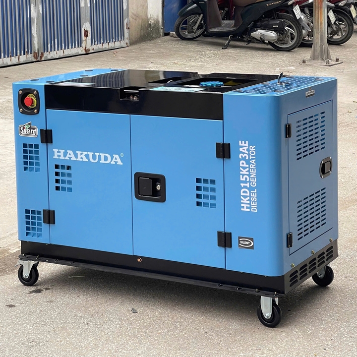 Máy Phát Điện 15KW Chạy Dầu Hakuda HKD15KP3AE Siêu Cách Âm