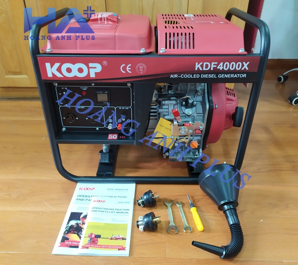 Máy Phát Điện Chạy Dầu Koop 2.8kva KDF4000X