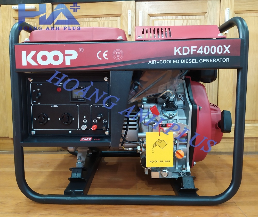 Máy Phát Điện Chạy Dầu 3Kw Koop KDF4000X