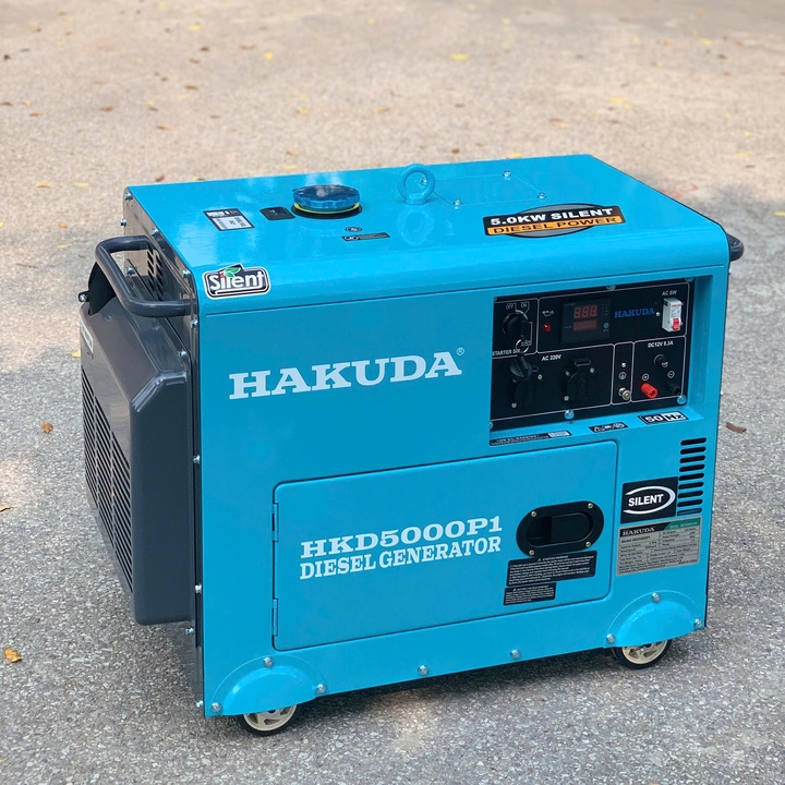 Máy Phát Điện 5KW Dầu Hakuda HKD5000P1