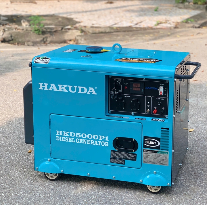 Máy Phát Điện 5KW Dầu Hakuda HKD5000P1