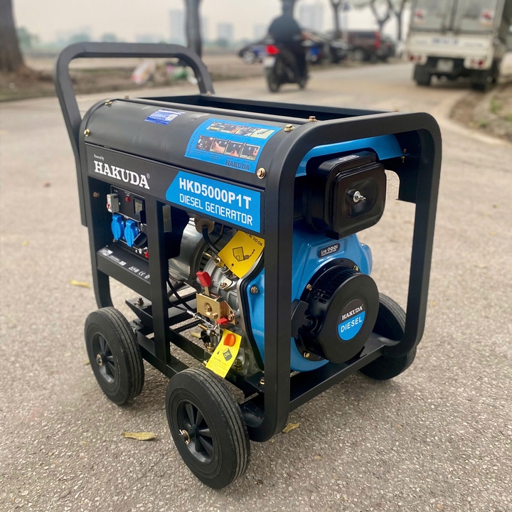 Máy Phát Điện Chạy Dầu 5KW Hakuda HKD5000P1T