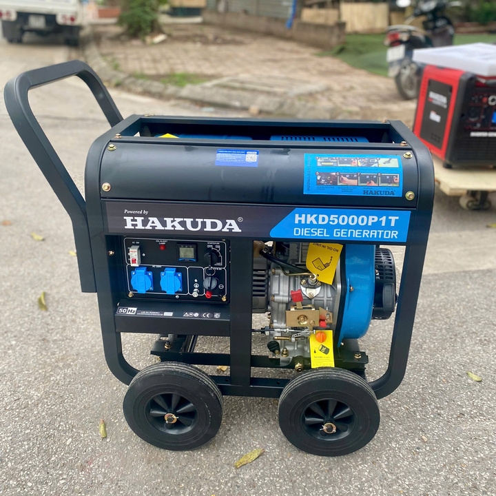 Máy Phát Điện Chạy Dầu 5KW Hakuda HKD5000P1T
