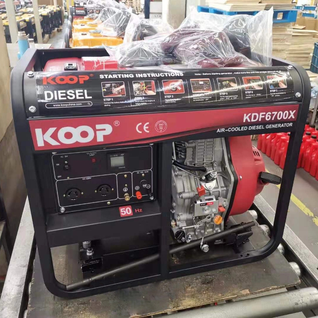 Máy Phát Điện Chạy Dầu Koop 5Kw(6.3kva) KDF6700X