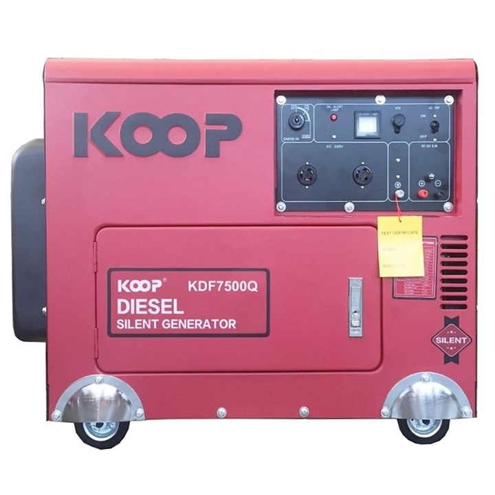 Máy Phát Điện Chạy Dầu Koop 5.5Kw(6.9Kva) KDF7500Q
