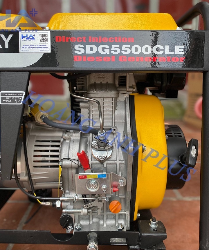 Máy Phát Điện Chạy Dầu 5Kw Shineray SDG5500CLE